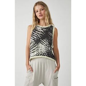 Free People FP Movement Love Tank Printed Whipped Lime Combo M
